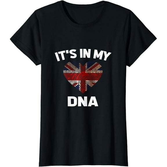It's In My Dna British Flag Union Jack Britain UK T-Shirt