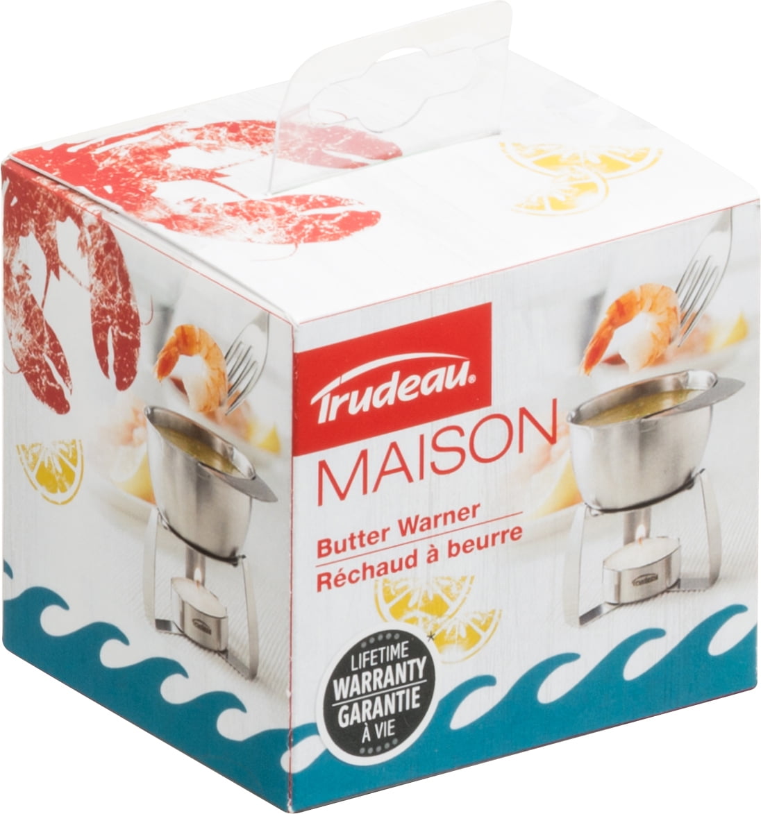Trudeau Stainless Steel Butter Warmer with Tea Light 
