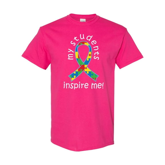 Inktastic Autism Special Education Teacher Ribbon T-Shirt