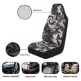 thumbnail image 5 of Uorisanigo Grey Tie Dye Car Seat Covers Front Seats Breathable Front Seat Cover Waterproof Protection Interior Accessories Suitable for Cars, SUV and Trucks, 5 of 7