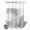 Purple/White, variant on No Hook Shower Curtain, Aqua White Shower Curtains for Bathroom with See Through Top Window, Abstract Grey Chrysanthemum Flower Floral Waterproof & Washable Bath Curtain Stall 48"x72"
