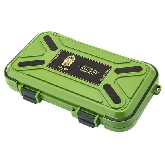 Lightweight Portable Travel Cigar Humidor Wa Sealed Moisturizing Design, Accommodates 5 Cigars, Outdoor Cigar Box Carrying Case (Cigar Humidor 1)