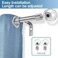 thumbnail image 4 of Urbanest Adjustable Single Curtain Rod Set Stella Finials – 3/4-Inch Diameter, With Brushed Steel Rod, 84–120 Inches, 4 of 6