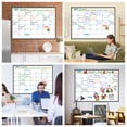 thumbnail image 6 of JILhome Dry Erase Calendar Whiteboard for Wall, 47" x 35" Magnetic Calendar White Board, Whiteboard Calendar with Tray for Planning, Drawing, to Do List, Black Aluminum Frame, 6 of 8