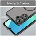 thumbnail image 6 of YEYKX Magnetic for Samsung Galaxy A16 Case [Compatible with MagSafe] [Military Grade Drop Protection] Translucent Matte Shockproof Phone Case,Black,For Samsung Galaxy A16, 6 of 8