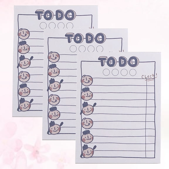 Milisten 3-Pack Small Notepads for Daily Planning, Work Schedule, Notes, and Personal Organization