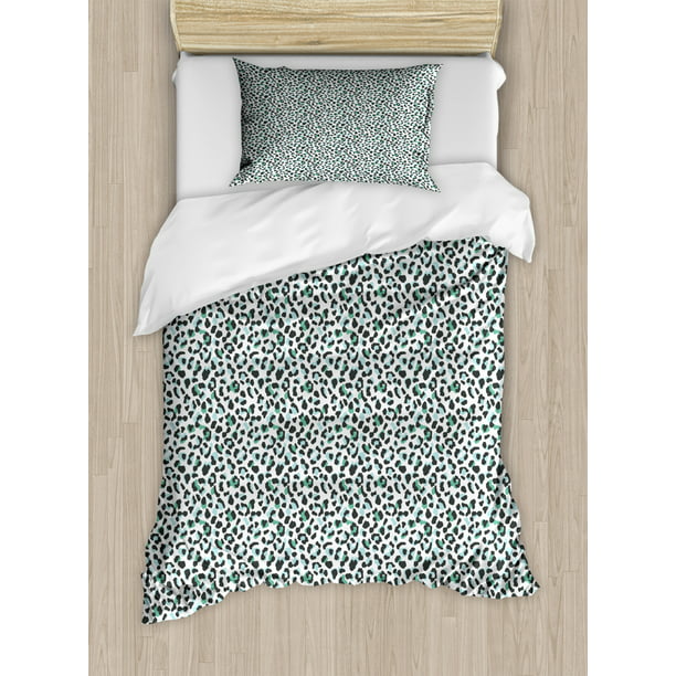 Piece Bedding Set With 1 Pillow Sham, Leopard Duvet Cover