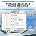 thumbnail image 2 of Under Sink Water Filter Replacement for WK18, NSF/ANSI 372 Certified Replacement Filter Cartridge, 18000 Gallons, 2 of 4