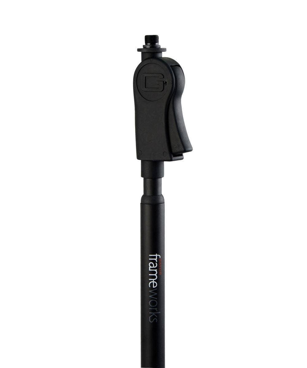 Gator Frameworks Deluxe Tripod Microphone Stand with Clutch Height Adjustment and Single Section Boom Arm (GFW-MIC-2110)