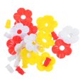 thumbnail image 1 of Comedero de plástico para colibríes con forma de flor, 15 unidades, bonito comedero para pájaros para exteriores, 1 of 6