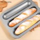 thumbnail image 2 of Molde para , Molde para Pan Francés de 3 Cavidades, Bandeja Antiadherente para Hornear Pan , Tostadas, Pasteles, Utensilios para Hornear, Bandejas para Horno., 2 of 5