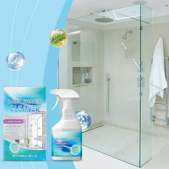 NIZELUK Clearance Shower and Toilet Cleaner Spray 100ml Decontamination Cleaning Spray for Toilets, Baths, and Tiles, Perfect for Maintaining a Sparkling Clean Bathroom.