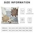 thumbnail image 5 of COMIO  Brown Dahlia Pillow Cover Gray Coffee Colored Throw Pillow Covers Spring Summer Geometric Floral Line Cushion Cases for Sofa Bed Living Room,, 5 of 5