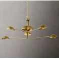 thumbnail image 2 of AESTHETIC VINTAGE COLLECTION Six-Arm Brass Sputnik Chandelier Light Fixture Mid Century Brass New Chandelier For Home Decor, 2 of 4