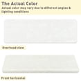 thumbnail image 7 of PURE ERA Self Adhesive Bullnose Stair Treads Set of 14 Ultra Plush Soft Tape Free Skid Resistant Stair Carpet Washable ( Off White 9.5" x 30"x1.2"), 7 of 7