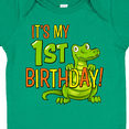 thumbnail image 4 of Inktastic It's My 1st Birthday with Cute Green Alligator Boys or Girls Baby Bodysuit, 4 of 5