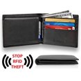 thumbnail image 6 of Men's RFID Blocking ID Window Multi-Card Travel Bifold Genuine Leather Pocket Wallet - in Gift Box, 6 of 7