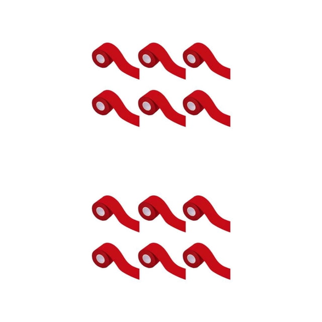 Toystoory Cinta de kinesiología de aplicación amplia de 6 rollos para parche muscular fácil protección de tobillos parche muscular rojo 3,8 rojo 3.8 cm * 5m 2Conjunto
