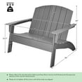 thumbnail image 2 of Gymax Set of 2 Adirondack Chair Patio HDPE Adirondack Loveseat Bench Weather Resistant, 2 of 7