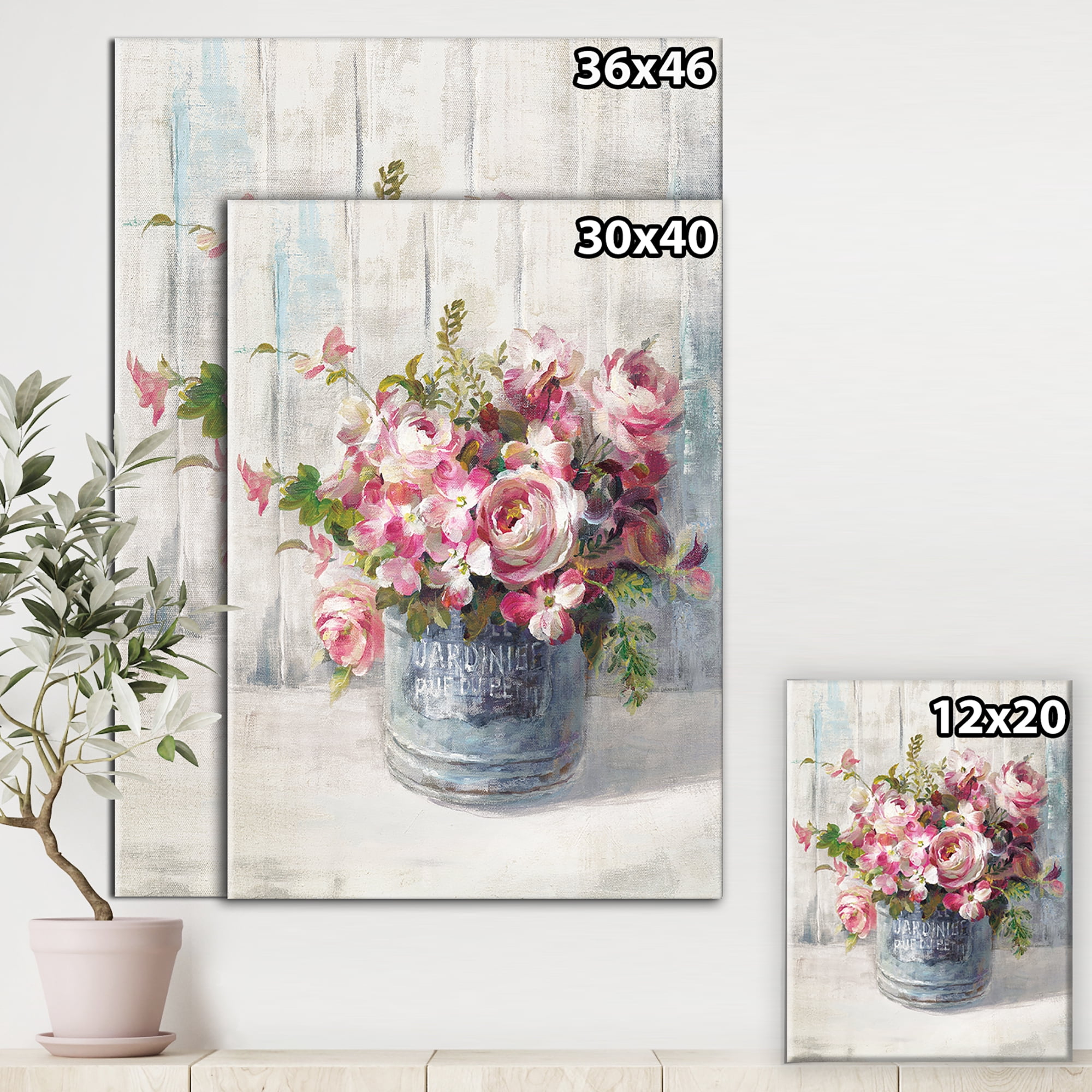 Designart 'Maison Des Fleurs III' Cabin & Lodge Canvas Art