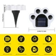 thumbnail image 2 of Uds. Luces solares para exteriores con estampado de pata, luces LED recargables para jardín, lámpara, iluminación para pasarela para césped, Patio, 2 of 6