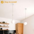 thumbnail image 4 of VERDANVERSE Pendant Canopy Kit for Office Light Fixture White Iron 1Set, 4 of 7