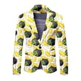 thumbnail image 5 of JHLZHS Western Suit Jackets for Men Mens St Patrick's Day Festive Style All over Printed Four Leaf Jacket Suit Mens Formal Suit Set Grey Red Suit Jacket Men Sequin, 5 of 5
