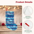 thumbnail image 4 of Goofa Ice Blue Stripes for Christmas Stockings, 18inch Xmas Hanging Stocking Decorations for Christmas Party Family Decor, 4 of 7