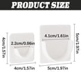 thumbnail image 3 of No Drill Tension Rod Fixing Brackets, Dienrx Reusable Adhesive Crossbar Support Hooks, Wall Rod Retainer For Bathroom Shower Rod Window Curtain & Wardrobe Partition Poles, 4×4Cm, 3 of 9
