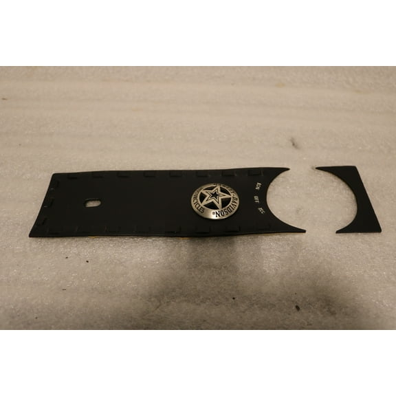 OEM NEW NOS HARLEY WESTERN LEATHER EMBOSS WITH LACE CONSOLE INSERT 71214-05