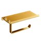 thumbnail image 1 of Soporte de papel higiénico de aluminio para baño, soporte de pared, soporte de papel Wc para teléfono con estante de toallas, soporte de rollo de tejido Feliz Sencillez, 1 of 5