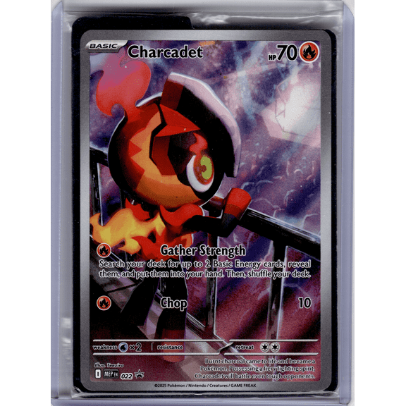 Collectible 2025 Pokémon Mega Evolution Promo Charcadet Black Star Promo Holo #022 English Sealed