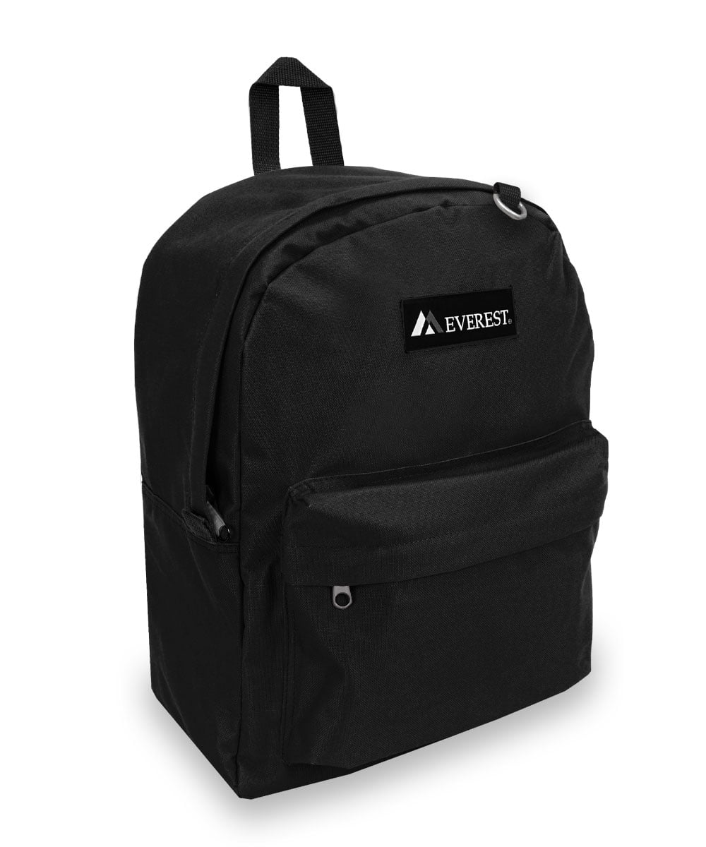 Everest 16.5" Black Classic Backpack, All Ages, Unisex 2045CRBK