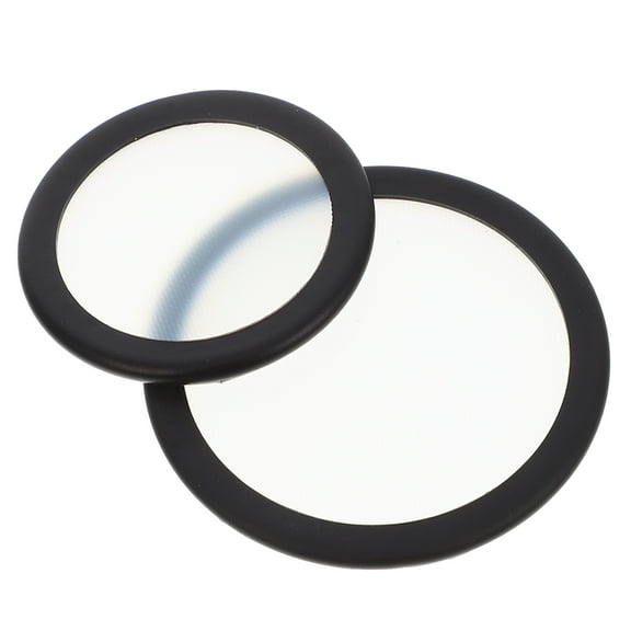 Pawsdot Universal Black PVC Stethoscope Diaphragm for Clear Auscultation 2Pcs