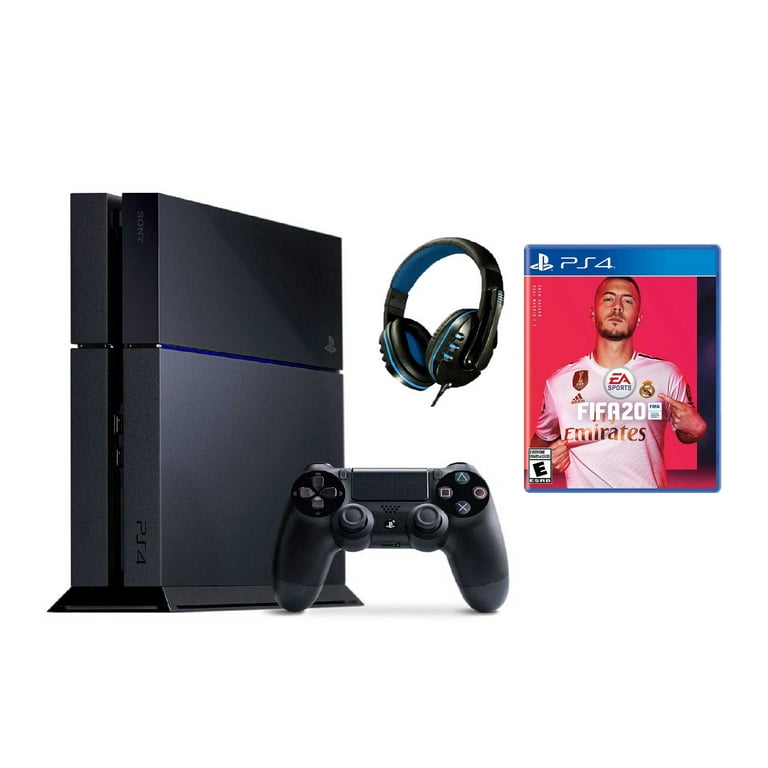 Faktisk varm Analytisk Sony PlayStation 4 500GB Gaming Console Black with FIFA-20 BOLT AXTION  Bundle Like New - Walmart.com