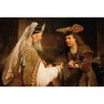 thumbnail image 3 of de Gelder, Aert 24x17 Black Modern Framed Museum Art Print Titled - Ahimelech Giving the Sword of Goliath to David, 3 of 5