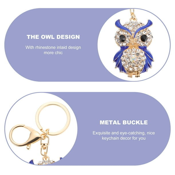 Owl Keychain Key Fob Key Chain Decor Owl Shaped Key Chain Owl Alloy Keychain Miss Walmart Business Supplies