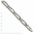 thumbnail image 4 of Finest Gold Edward Mirell Titanium Facet Edge 0.12ct Diamond Brushed & Polished Link Bracelet, 4 of 4