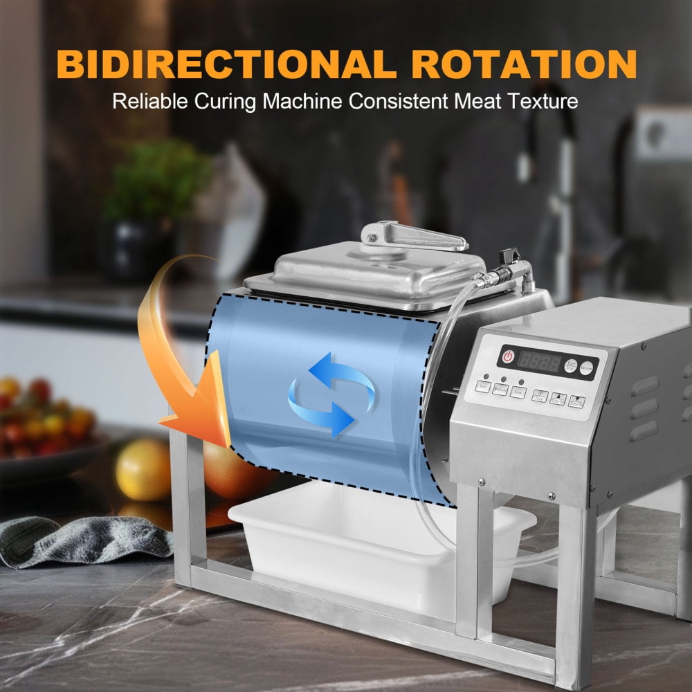 Meat Tumbler Marinator | 36lb/18L Vegetable Meatball Vacuum Tumbling Marinator | Three-Speed Meat Pickle Machine, Fast Marination Process for Jerky, Sausage, Bacon