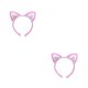 thumbnail image 1 of Qarigey Diadema con orejas de gato elegante: accesorios para el cabello simples, versátiles y de moda, pinza para el cabello súper linda rosa Rosa+Blanco 2Conjunto, 1 of 6