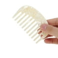 thumbnail image 2 of Unique Bargains Wide Tooth Combs for Women Anti-Static Pocket Size Comb for Thick Curly Hair Travel Comb Mini Comb Retro Wide Tooth Combs for Wet and Dry White, 2 of 7