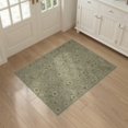 thumbnail image 3 of ODIKA 3'x5' Washable Accent Rug Pet Friendly, Non-Shedding Mat Distressed Botanical Retro Trellis Lattice Faded Scroll Vintage Flowing Dynamic for Bedside, Nursery Room, 3 of 7
