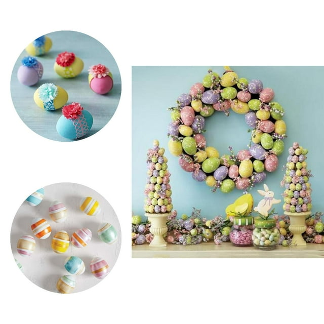 20Pcs/Bag Convenient Foam Egg Easy Use Polystyrene Styrofoam DIY Easter Simulation Egg for Festival