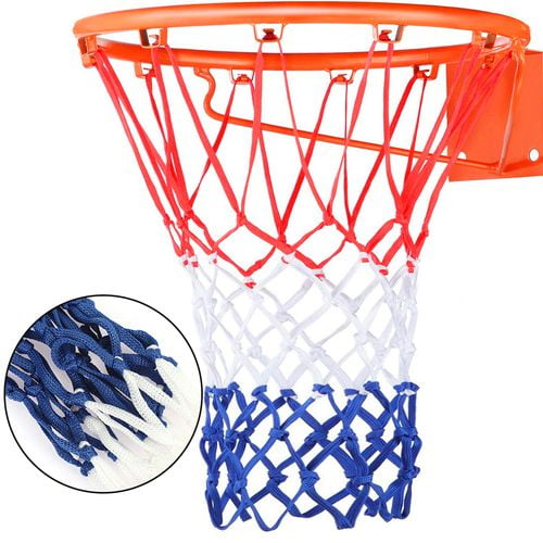 SHIYAO Basketball Net - Red/White/Blue Nylon- Replacement Basketball Mesh