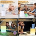 thumbnail image 5 of Lámpara con altavoz Bluetooth, lámpara de mesita de noche con sensor táctil, linterna de camping portátil con luz que cambia de 7 colores, regalos para mujeres y niños, 5 of 5