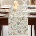 thumbnail image 3 of Table Runners 36 Inches Long Dress Scarves, Spring Flowers Farmhouse Kitchen/Dining Table Runner, Short Coffee Tablerunners, Yellow Pink Floral Leaves Vintage Country Plants 13x36 Inch, 3 of 9