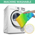 thumbnail image 6 of Rainbow Tie Dye Wave Pattern Square Tablecloth,Waterproof Square Table Cover,Wipeable Spillproof Washable Table Cover for Home Kitchen Party Decor 42"X42"(107x107cm), 6 of 6