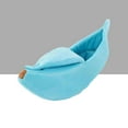 thumbnail image 3 of Banana Peel Pet Bed Pet Nest Banana Shaped Soft Cozy Bed for Dogs Cats with Fastener Tape Design Exquisite Workmanship Safe Secure Sleeping for Pets, 3 of 8