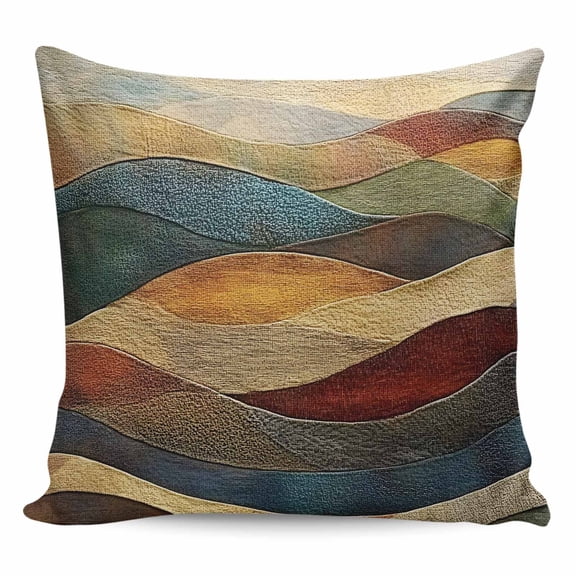 Vintage Green Blue Pillow Covers 24x24 Inch Decorative Throw Pillow Cover, Farmhouse Retro Art Sofa Pillowcases Accent Cushion Case Home Decor Bedroom Living Room