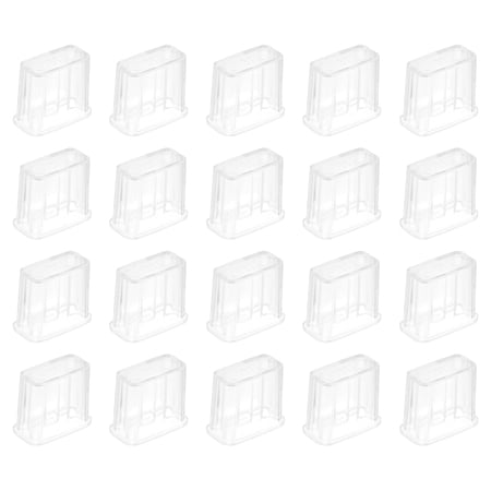 35pcs USB Port Cover Anti Dust PC USB Type-A Female Ports Protective Cover Protectors Transparent